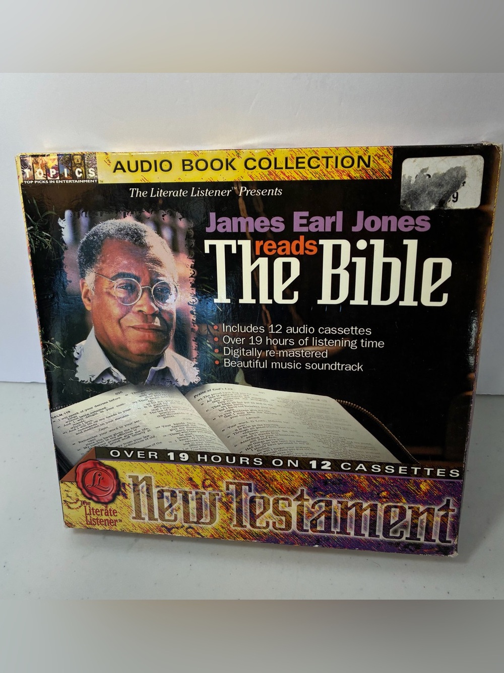 James Earl Jones Reads The Bible New Testament 12 Audio Cassette Set Over 19 Hrs